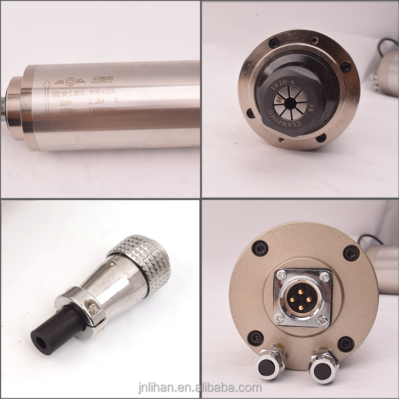 2.2Kw Water Cooled Spindle Kit Vfd - محرك عمود دوران راوتر CNC مبرد