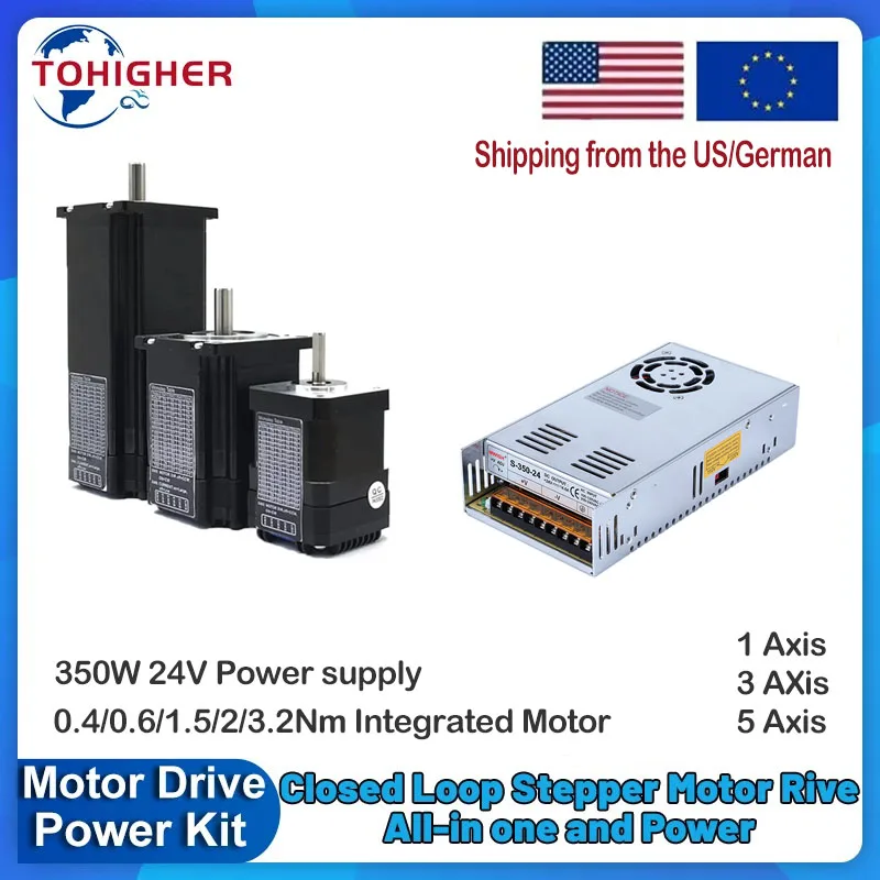 Nema 23 Closed Loop Stepper Motor Driver Kit - Nema17 Nema23 محرك متدرج سائق الطاقة