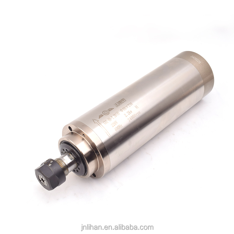 محرك عمود دوران راوتر CNC مبرد - مراجعة 2.2Kw Water Cooled Spindle Kit Vfd وسعره