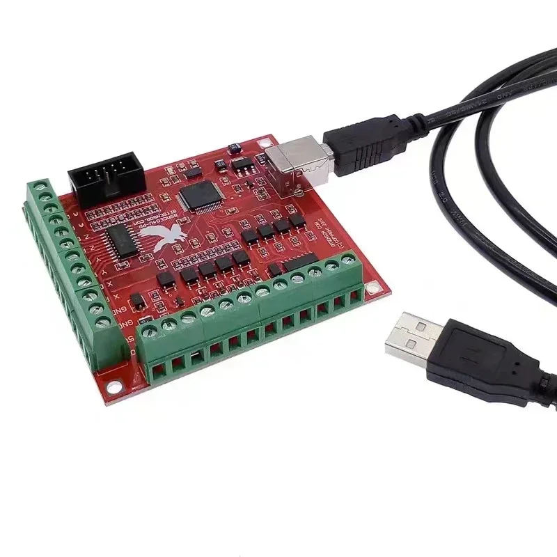 قطعة واحدة من لوحة التحكم MACH - مراجعة Mach3 Usb Cnc Controller 4 Axis 100Khz وسعره