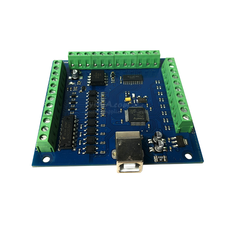لوحة تحكم حركة سلسة للمحركات ب - مراجعة Mach3 Usb Cnc Controller 4 Axis 100Khz وسعره