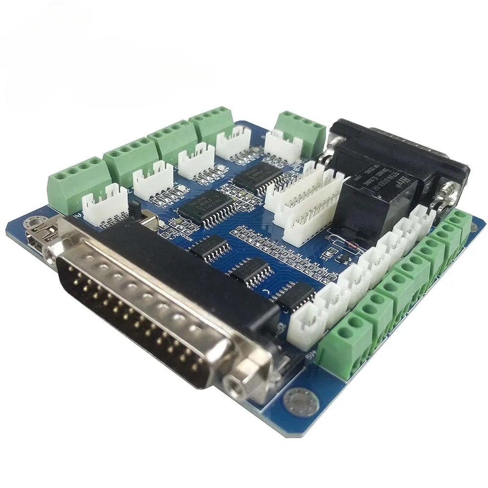 لوحة تحكم Mach3 ذات 5 محاور لم - مراجعة 5 Axis Cnc Breakout Board Interface Mach3 وسعره